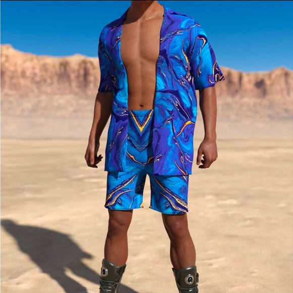 Men’s Rave Half Robe Top - Picture 2 of 6